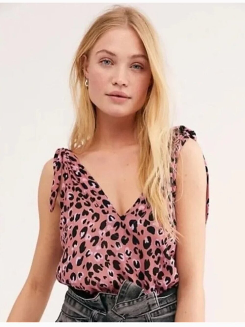 Free People Intimately Bare It All Bodysuit Pink Leopard Print Size XS